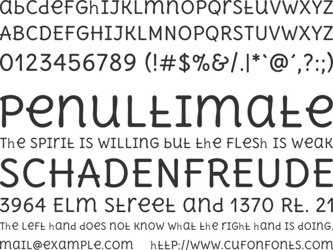 delius unicase 26_2 font preview