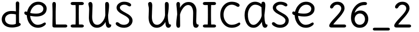 delius unicase 26_2 Regular font