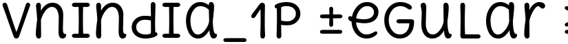 vnindia_1p Regular font