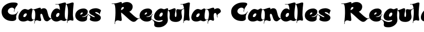 Candles Regular Candles Regular font