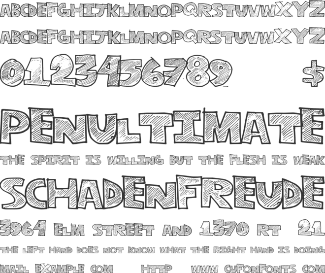 StripeFun font preview