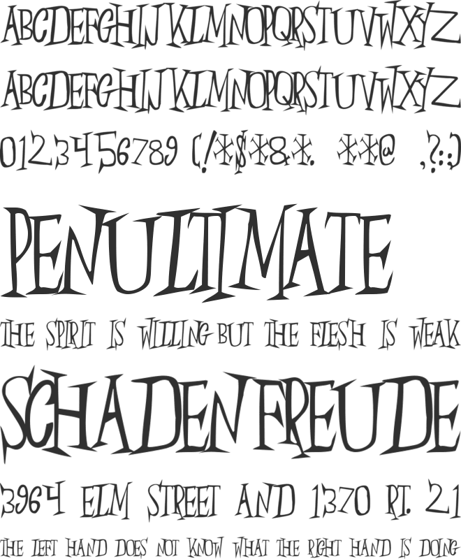 SlumberParty font preview