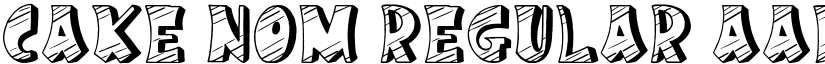 Cake Nom Regular font