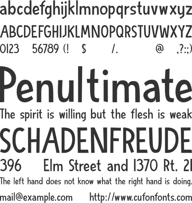 DK Blue Sheep font preview