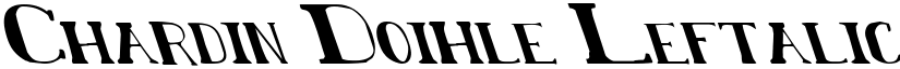 Chardin Doihle Leftalic font