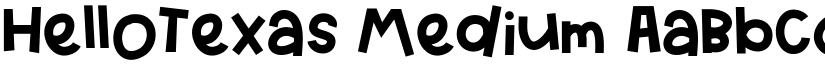 HelloTexas Medium font