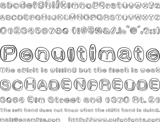 ClownShoes font preview