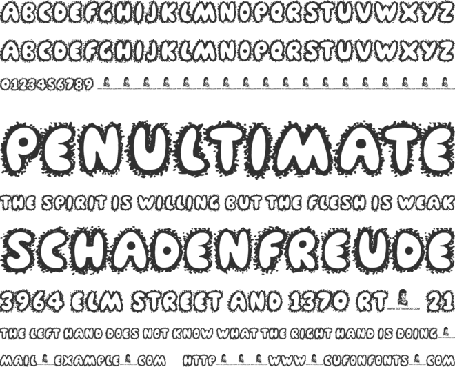 Farty Breath font preview