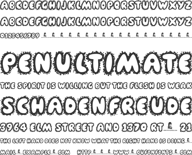 Farty Breath font preview