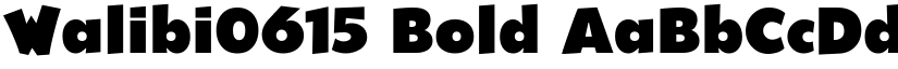 Walibi0615 Bold font
