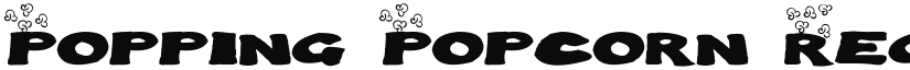 Popping Popcorn font download