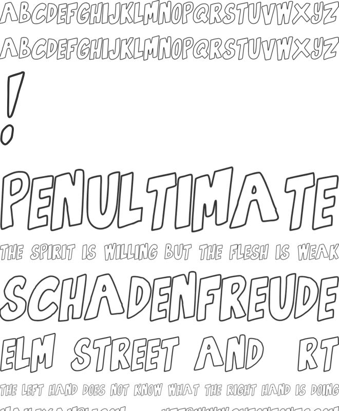 Get the fuck up font preview