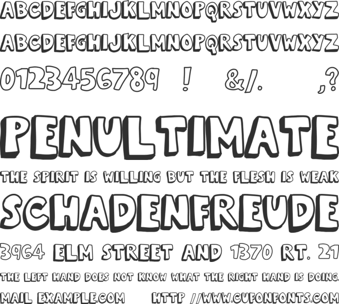 kevin eleven font preview