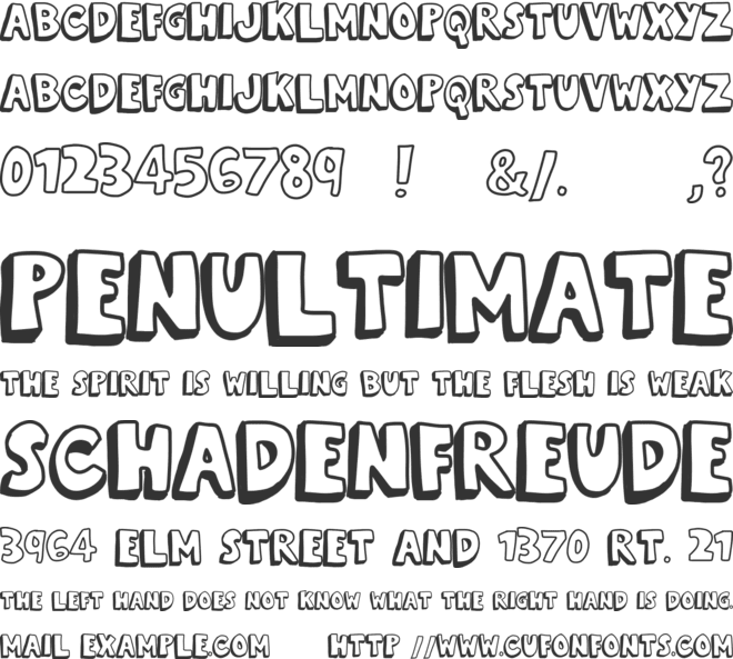 kevin eleven font preview
