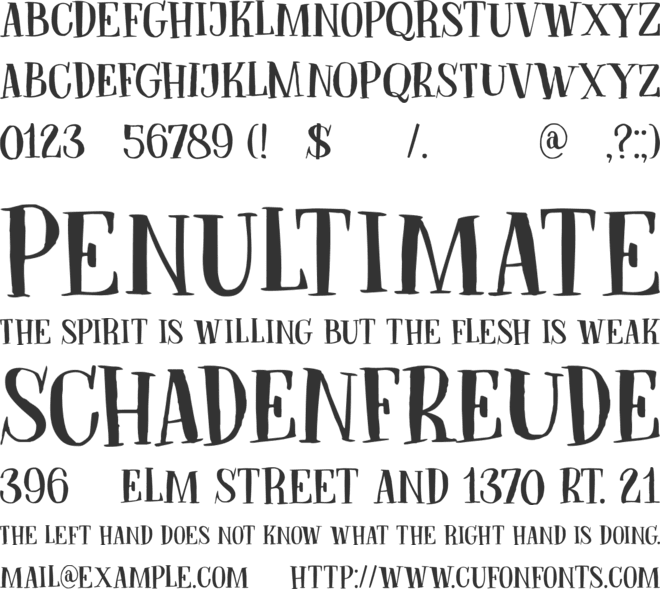 DK Bodiam font preview