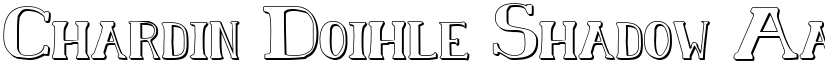 Chardin Doihle Shadow font