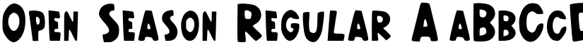 Open Season Regular font