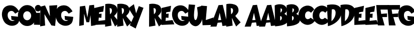 GOING MERRY Regular font