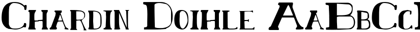 Chardin Doihle font