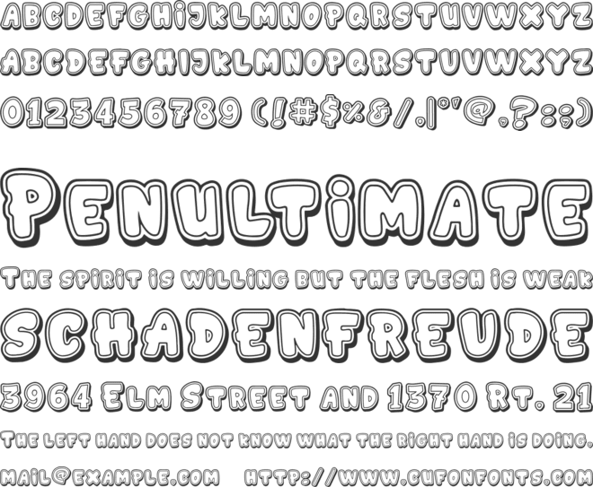 GEDEBOOG LINE font preview
