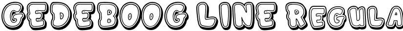 GEDEBOOG LINE Regular font