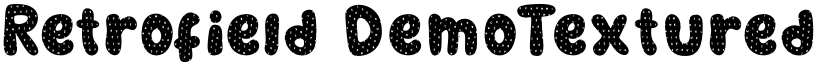 Retrofield DemoTextured font