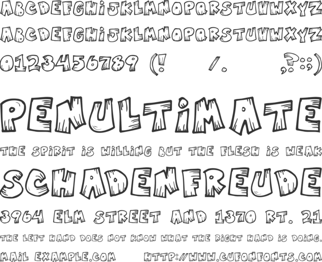 MisterVampire font preview