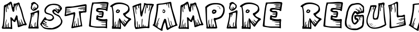 MisterVampire Regular font
