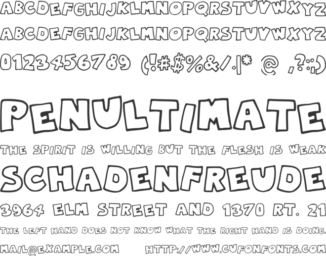 RobinGraffiti font preview