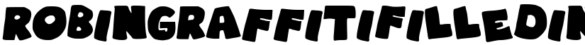 RobinGraffitiFilledin Medium font