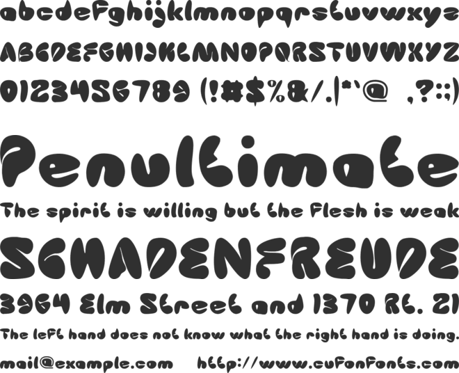 Sleeping Beauty font preview