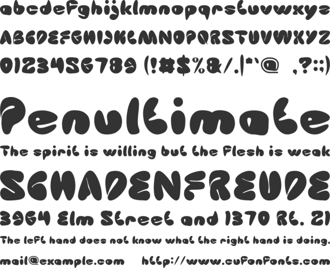 Sleeping Beauty font preview