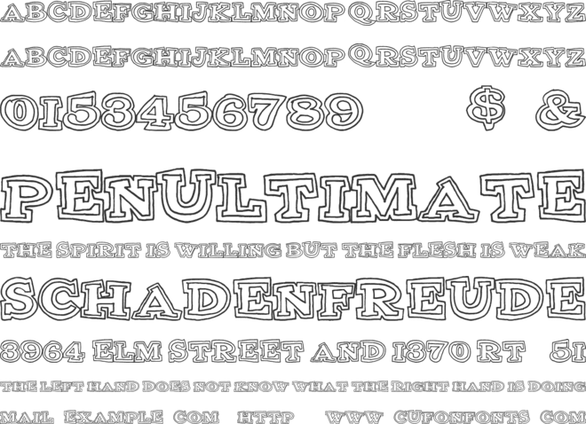 ClubSport font preview