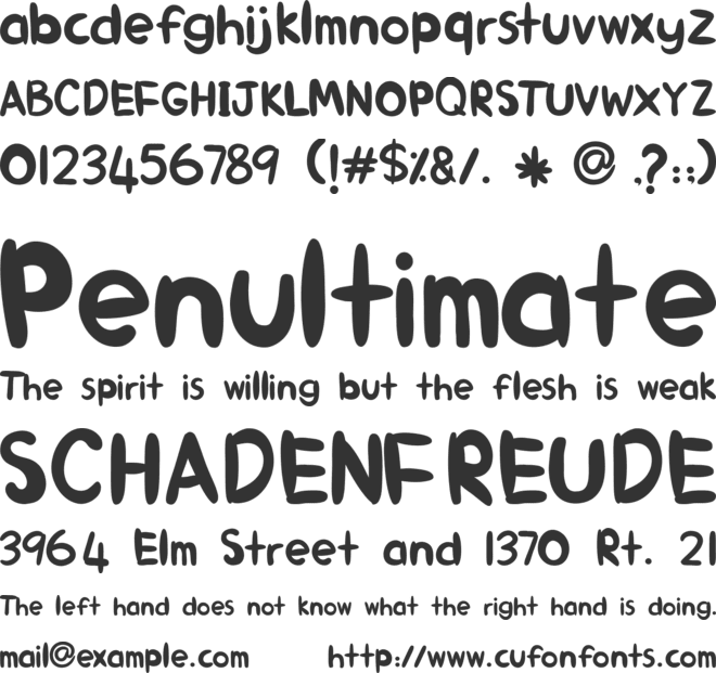 ALIN_KID font preview