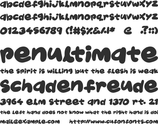 Jelly Kids font preview