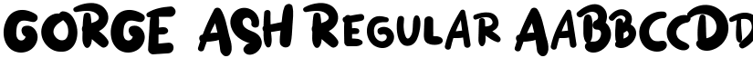 GORGE  ASH Regular font