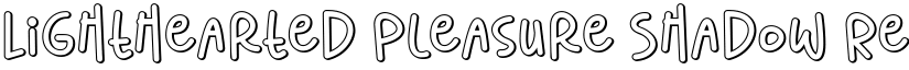 Lighthearted Pleasure Shadow Regular font