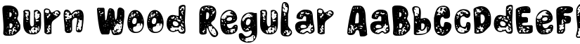 Burn Wood Regular font