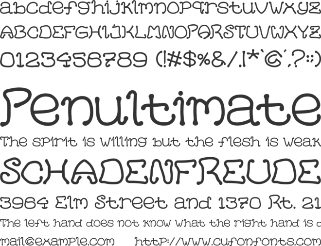 HelloCat font preview