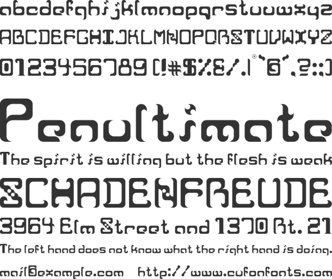 Reaver font preview