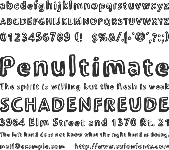 Chonkies font preview