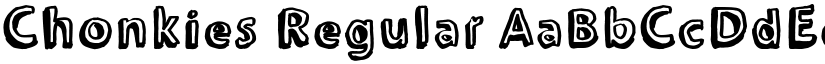 Chonkies Regular font