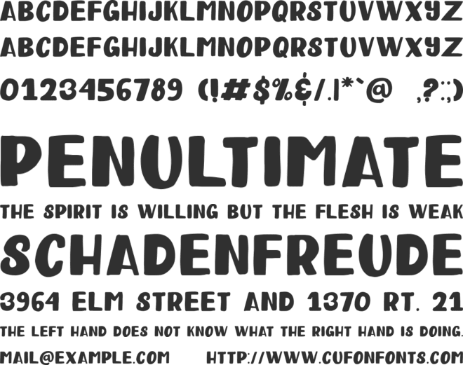 Happy Clover font preview