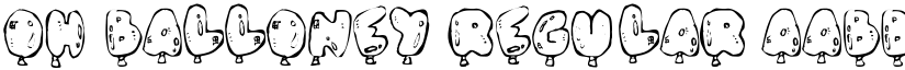 Oh Balloney Regular font