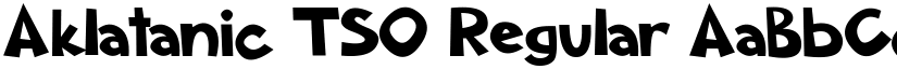 Aklatanic TSO Regular font