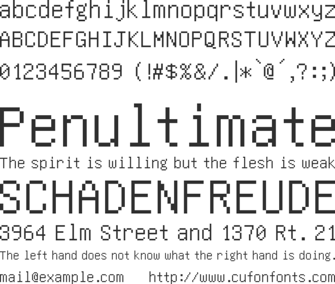 TheGoodMonolith font preview
