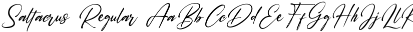 Saltacrus Regular font