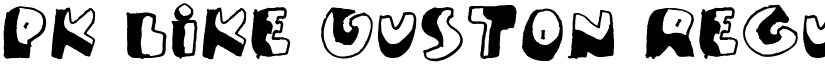 PK Like Guston Regular font