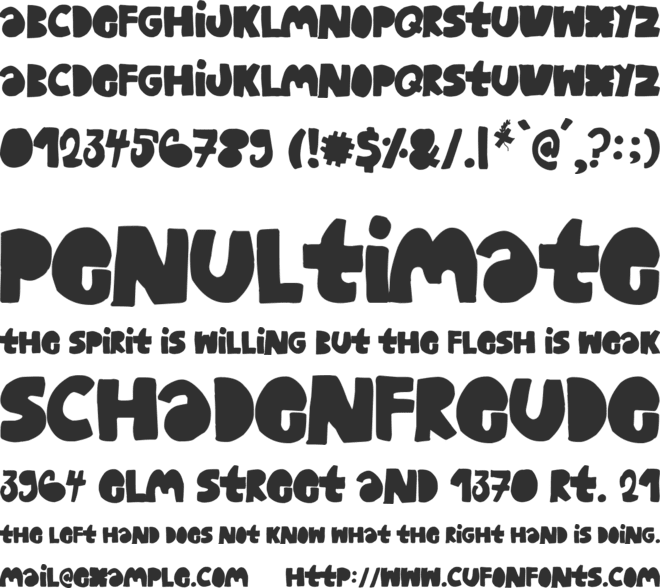 Woodcutter Clásica font preview