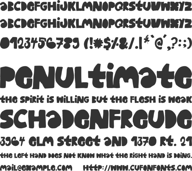 Woodcutter Clásica font preview